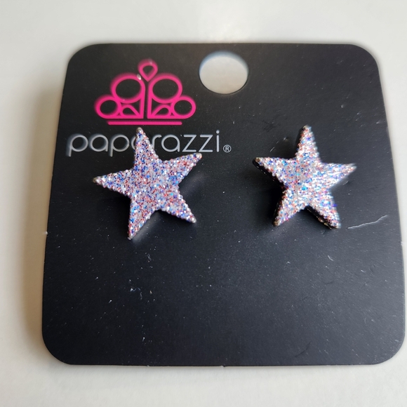 paparazzi Jewelry - Paparazzi Kids Multicolor Star Earrings